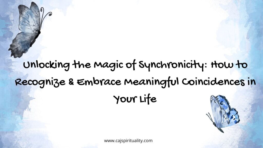 Synchronicities: Meaningful Coincidences that Can Change Our Lives Noticing Synchronicities